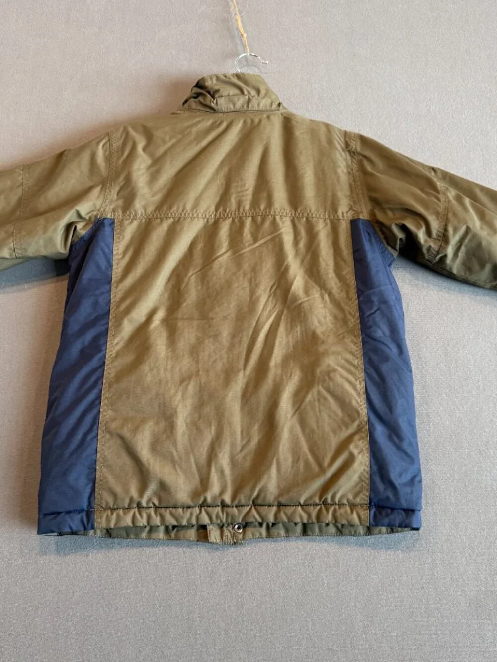 Columbia Omni-Tech Kids Waterproof Insulated Ski Jacket Gray Navy 10/12